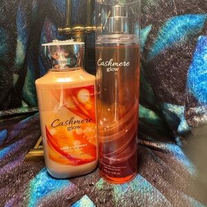 Cashmere Glow Fine Fragrance Mist & Body Lotion HTF BBW NWT